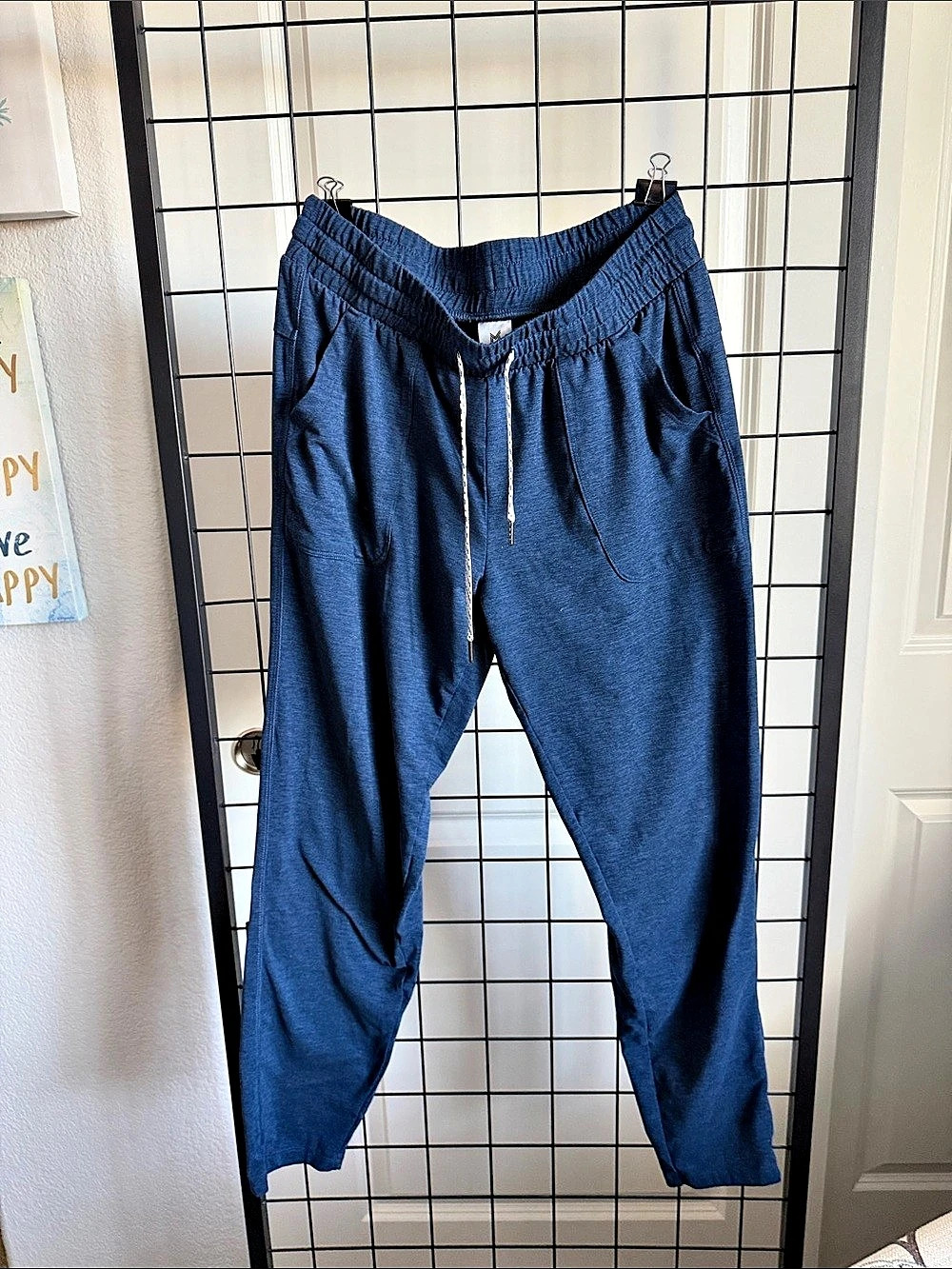 Member'Small Mark Favorite Soft Pant Jogger Pants in Blue Size Small Like New